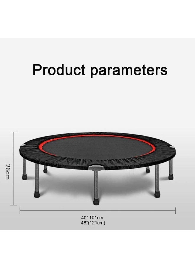 Cool Baby - COOLBABY Adult Trampoline Mini Fitness Home Exercise Indoor Trampoline Adult Gym Motion Foldable Trampoline Exercise to Lose Weight Jump Bed 40 inc no handle - Image 1