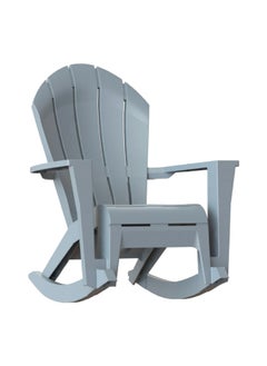ADAMS Big Easy Westport Stacking Durable Adirondack Rocker Chair Grey 41.5 x 32 x 38.8 Inch 8071512  - Image 1