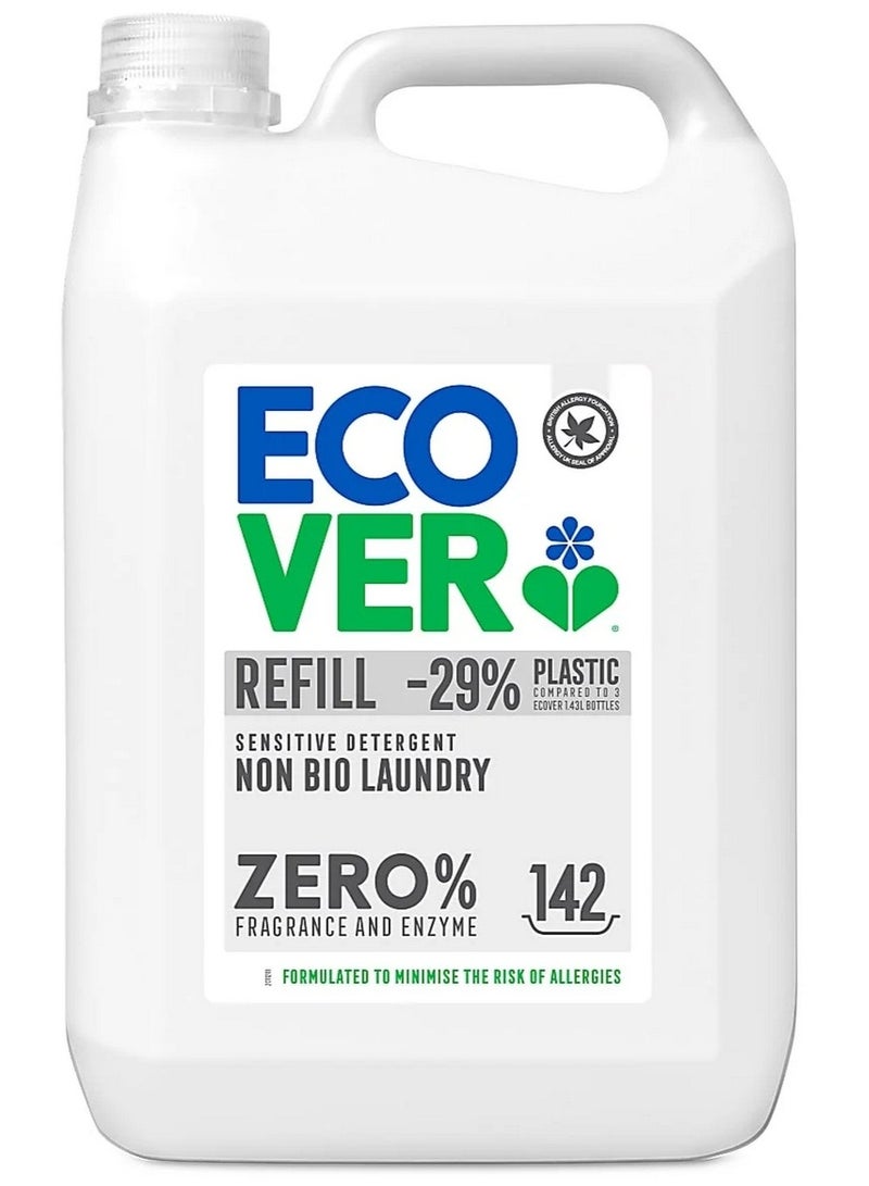 Non Bio Sensitive Laundry Liquid Detergent Refill Zero% Fragrance & Enzyme 142 Washes