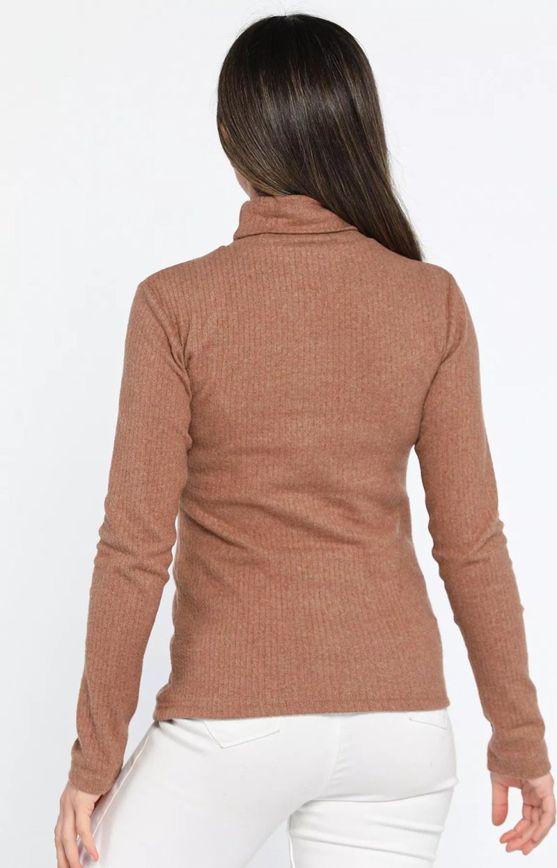 Gülseli Gulseli Turtleneck Ribbed Body Blouse - Image 2