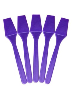 Pana 100Pcs Brand Cosmetic Make Up Disposable Plastic 2.5 Spatulas Skin Care Facial Cream Mask Spatula (100 Pieces In A Container) (Purple)  - Image 3