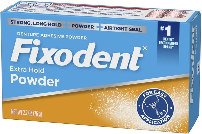 Fixodent Extra Hold Denture Adhesive Powder, 2.7 Ounce (Pack of 4) - Image 4