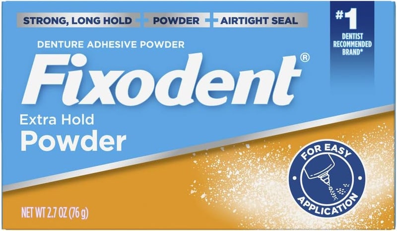 Fixodent Extra Hold Denture Adhesive Powder, 2.7 Ounce (Pack of 4) - Image 2
