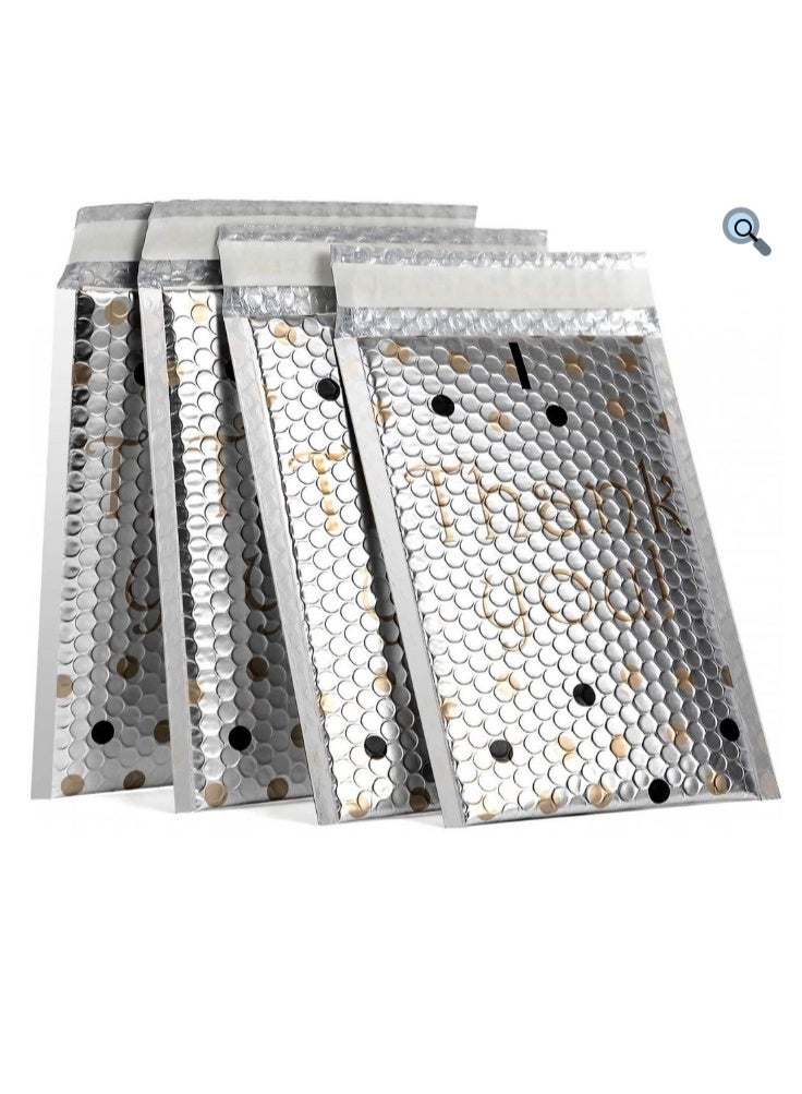 عبوة من 15 كيس بريدي فقاعي ذاتي الغلق مقاس 26×32 سم، كيس مبطن للتغليف والشحن، كيس فقاعات خفيف مكتوب عليه "شكرًا لك"