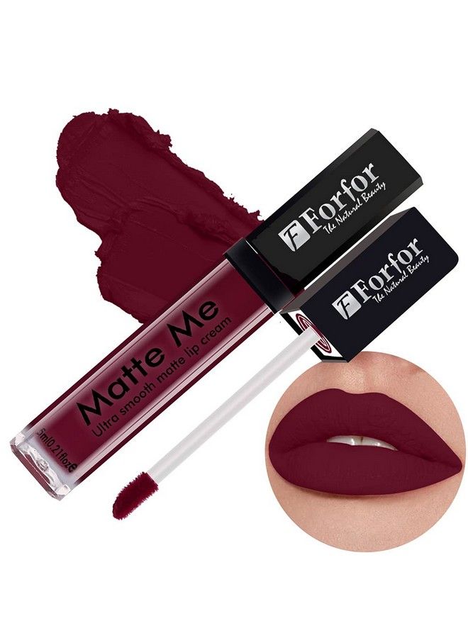 Forfor لون شفاه سائل مات طويل الأمد مقاوم للماء - نبيذ عتيق (يدوم حتى 12 ساعة) - Image 2