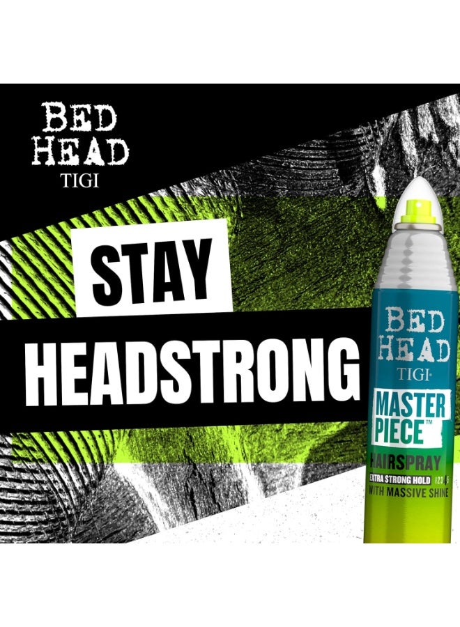 BED HEAD Frizz Control Hairspray - Extra Hold Masterpiece Hair Care Spray for Incredibly Shiny and Glossy Hair - 340ml - Image 2