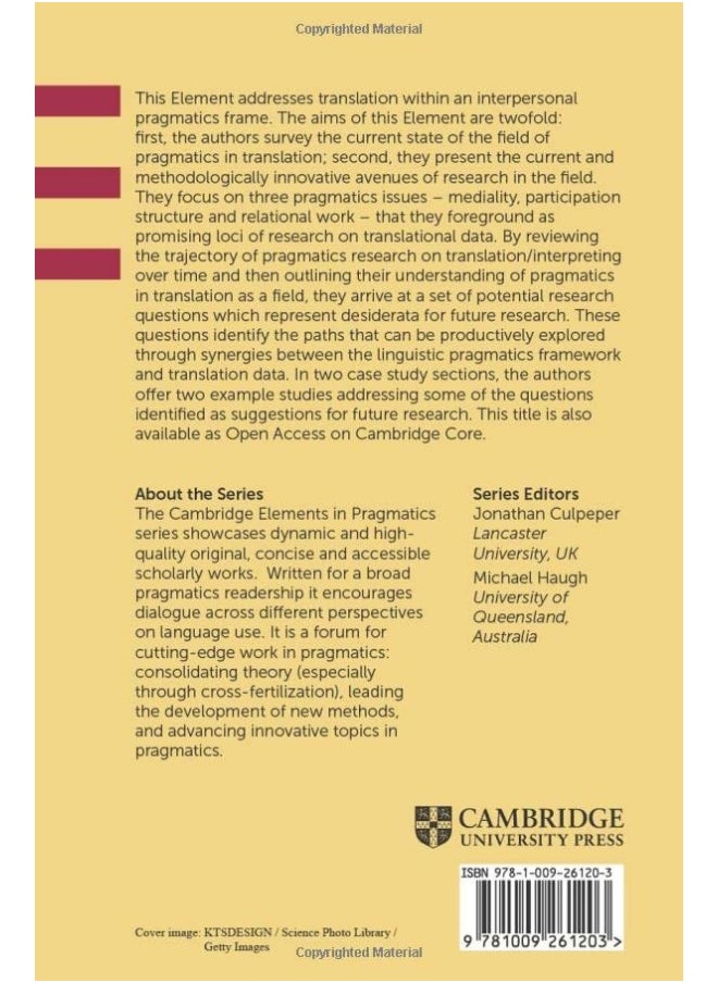 Pragmatics in Translation: Mediality, Participation and Relational Work  - Image 2