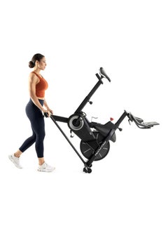 Pro-Form Proform Sport CX Large LCD Display Indoor Exercise Bike with Built-In Tablet Holder and Dumbbells Black and Grey 115kg PFEX40122-INT  - Image 5