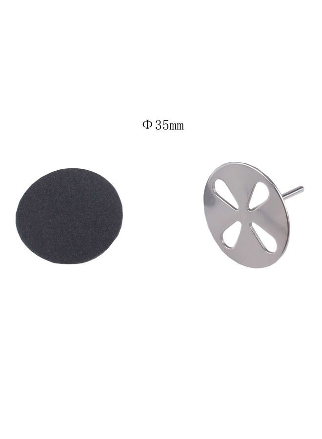 MZCMSL 100pcs Sandpaper Disc and 1pcs Metal Drill Bit, 3/32 Shank Pedicure Sanding Disc Bit for Dead Skin Callus Electric Foot File #150 Grit (Medium,35mm) - Image 4