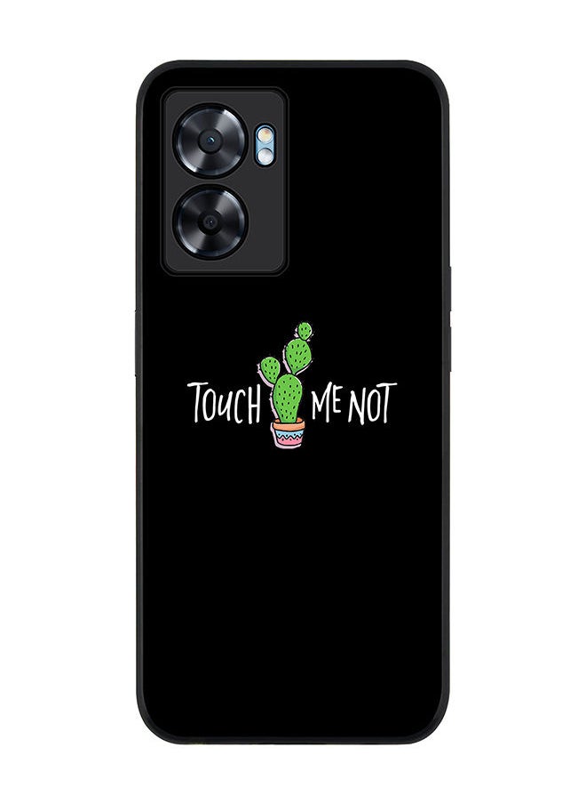 Stylizedd Rugged Black edge case for Oppo A57 Slim fit Soft Case Flexible Rubber Edges Anti Drop TPU Gel Thin Cover - Touch me not  - Image 1