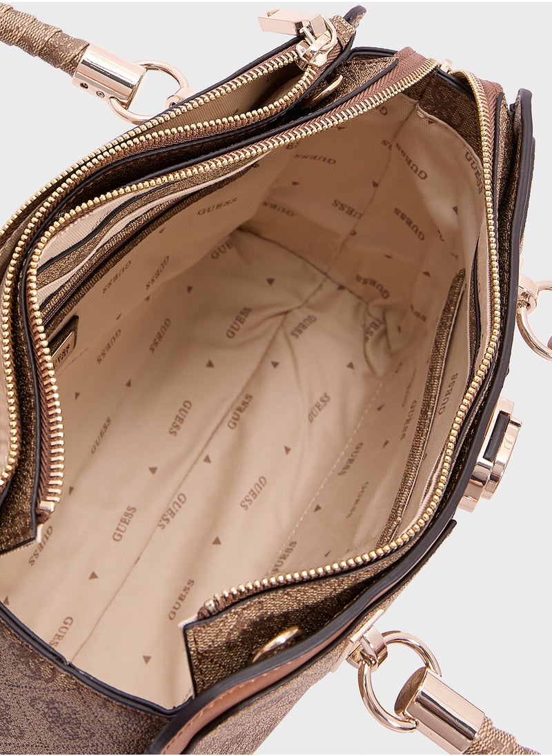 GUESS Orlina Logo Society Satchel  - Image 5