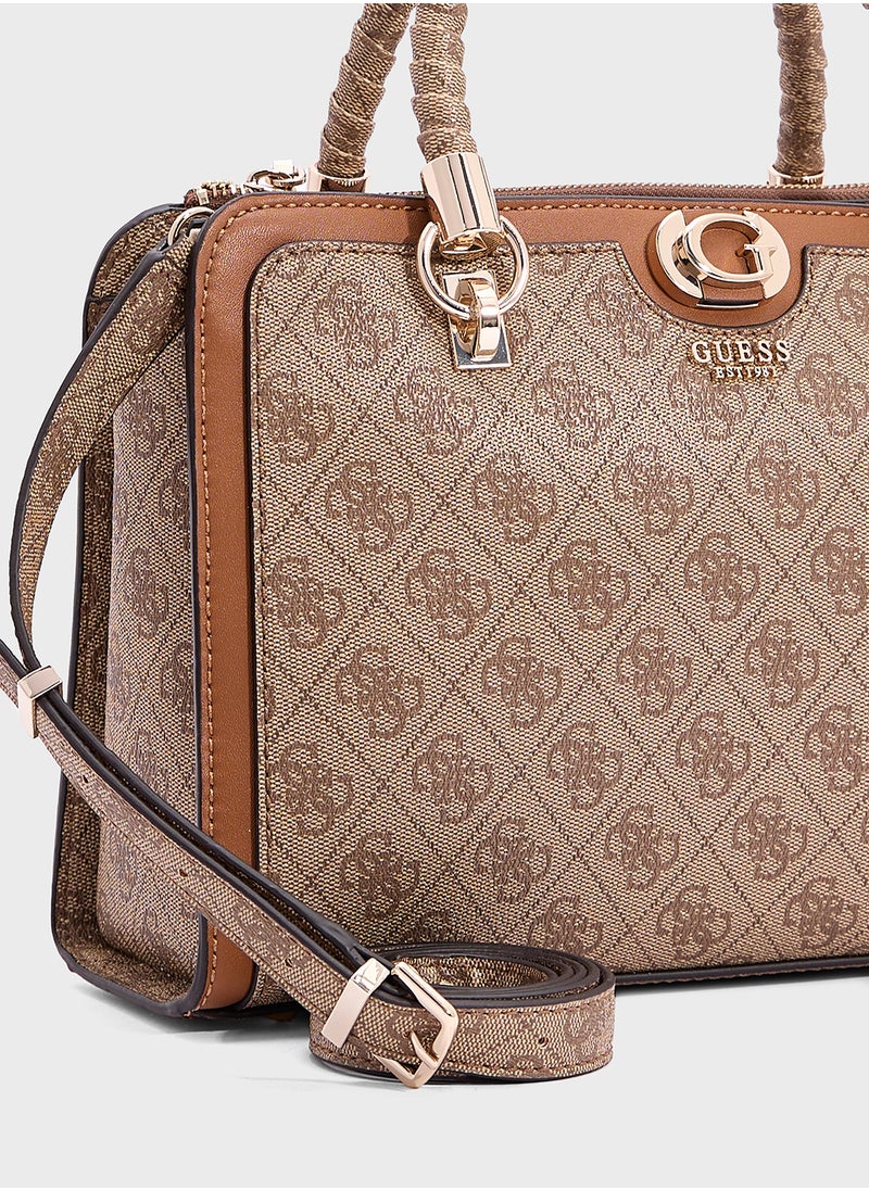 GUESS Orlina Logo Society Satchel  - Image 4
