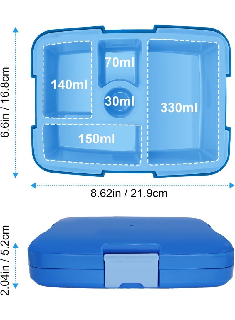 Bento Lunch Box for Kids ,Lunch Box with Insulated Lunch Bag, Lunch Box  with Compartments, Leak-Proof Bento Box kids, Lunch Box kids for Girls & Boys, Lunch Box, Perfect for School, Nursery & Trips(1pcs lunch box and 1pcs Insulated Lunch Bag） - Image 3