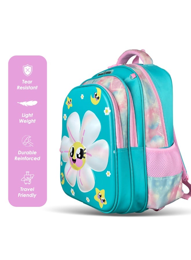 Nova kids حقيبة مدرسية ثلاثية الأبعاد للأطفال - دايزي جرين، 16.5" - Image 3