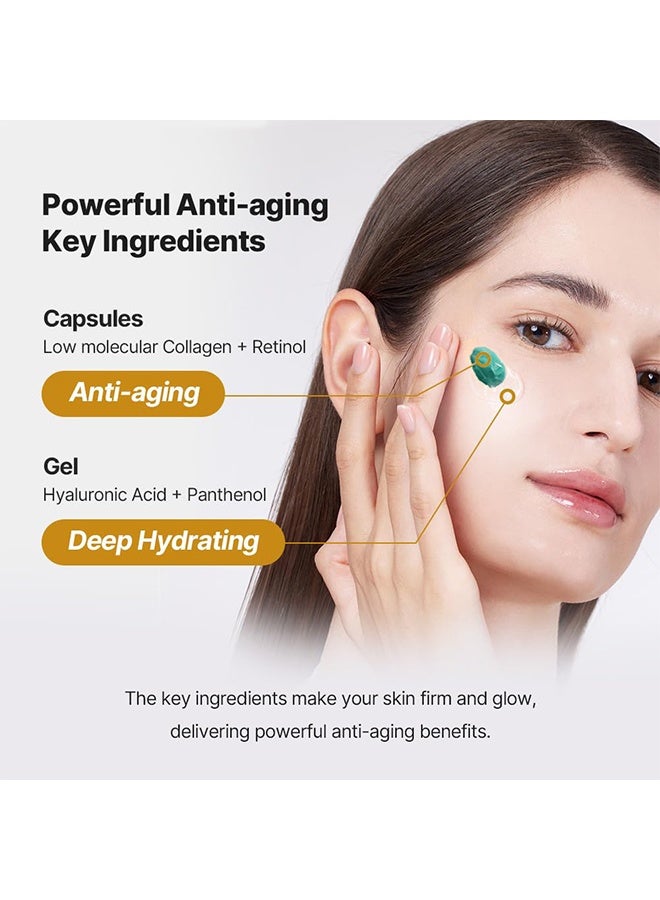 ك أو إي سي كريم كبسولات PDRN، مرطب للوجه مرطب يحتوي على 100,000 جزء في المليون PDRN، حمض الهيالورونيك، 9 ببتيدات، كريم مغذي لشد وتعبئة البشرة، العناية بالبشرة الكورية 50 جم - Image 3