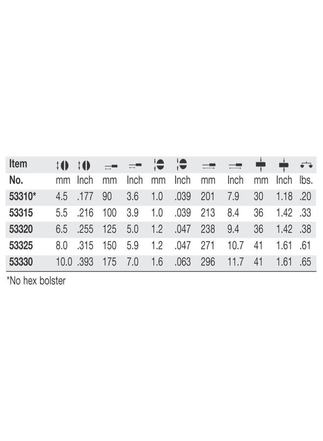 ويها مفك براغي مشقوق Wiha 53310، شديد التحمل بمقبض MicroFinish، 4.5 × 90 مم - Image 5
