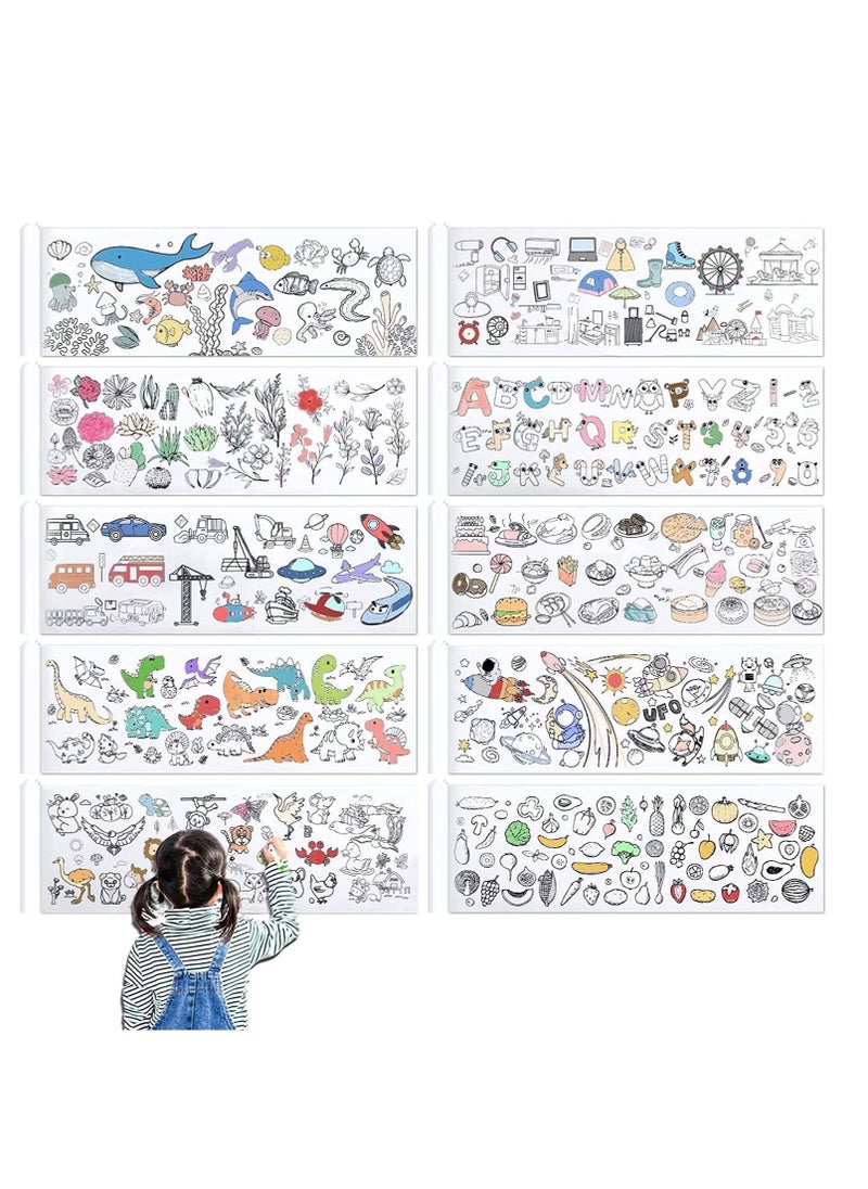Y&D Children Drawing Roll, Coloring Paper DIY Painting Color Filling Roll Art Supplies Gift for Kids' Easel Ideal Class Home Birthday Party  - Image 1