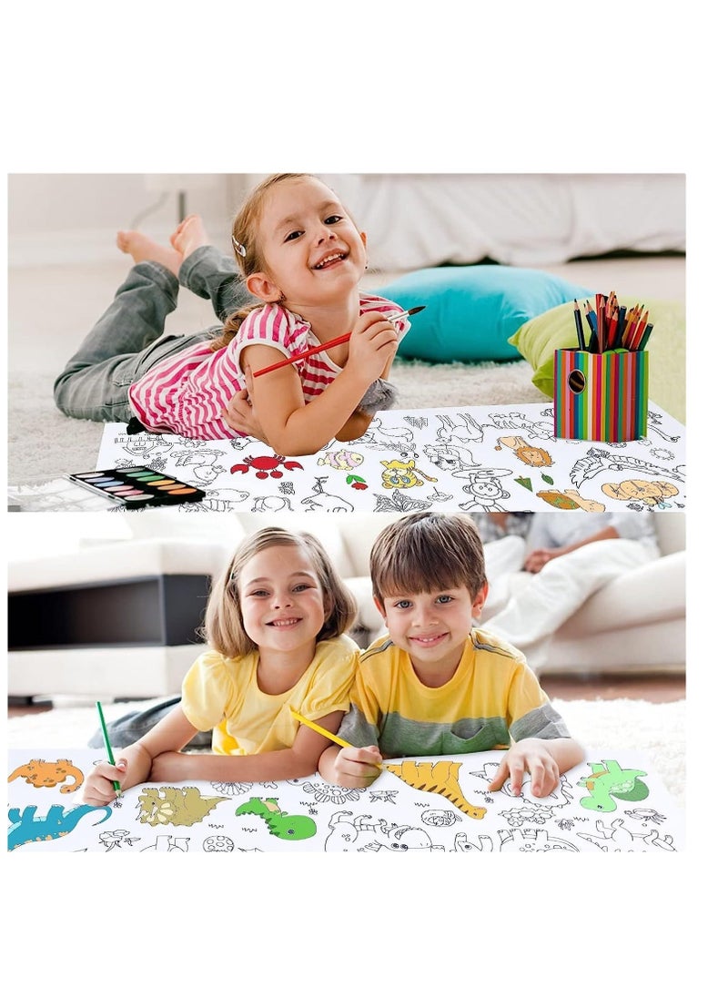 Y&D Children Drawing Roll, Coloring Paper DIY Painting Color Filling Roll Art Supplies Gift for Kids' Easel Ideal Class Home Birthday Party  - Image 5