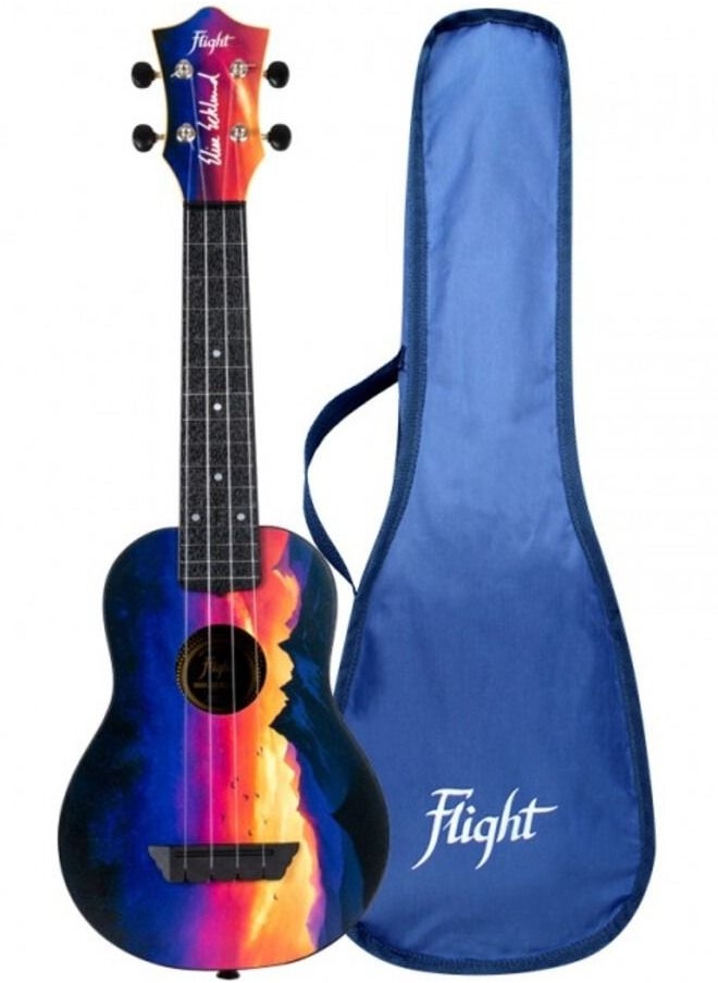 FLIGHT Flight TUS-EE SUNSET Elise Ecklund Signature Travel Soprano Ukulele 