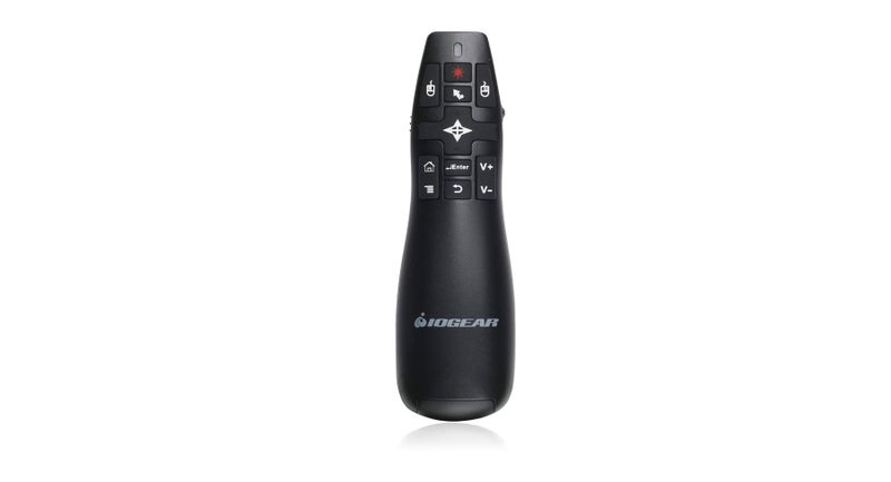 IOGEAR Red Point Pro 2.4GHz Gyroscopic Presentation Mouse with Laser Pointer, GME430R - Image 1