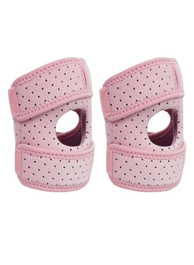 Luwint Patellar Tendon Support Strap with Gel Pad, Women & Teens Adjustable Knee Brace for Knee Pain Relief, Arthritis, Sports (Pink) - Image 1