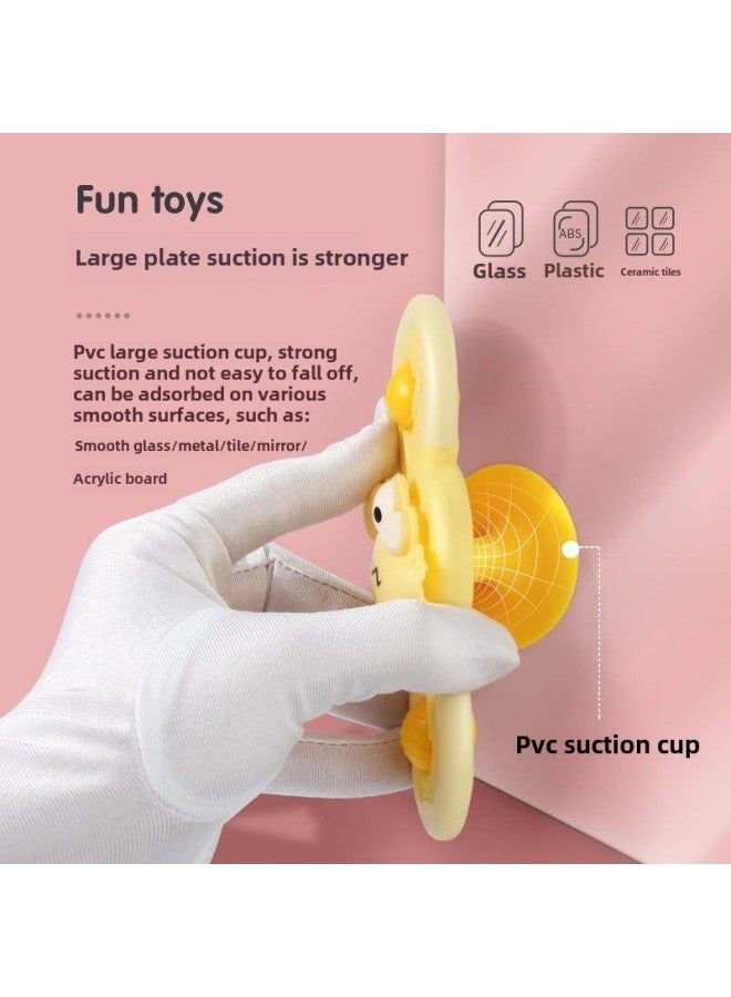 Windmill Toy Baby Cartoon Sucker Turnaround Music Baby Seat Car Dining Chair Rattle Top-Color:Three-petal Big-eyed Fish - Image 4