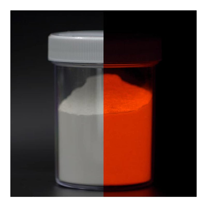 Americos Glow in The Dark Pigment Luminous Powder Red NonToxic for Slime Nails Wall Painting Resin Concerts 2835 GM 1 Ounce - Image 1