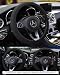 Hiflyer Steering Wheel Cover Universal 14515 Inch Soft Microfiber Car Wheel Cover for Women Men Black - Image 3