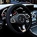 Hiflyer Steering Wheel Cover Universal 14515 Inch Soft Microfiber Car Wheel Cover for Women Men Black - Image 2