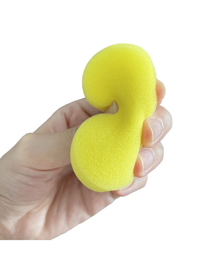 WAFJAMF 12 Pcs Round Painting Sponge Wafjamf 2.96Inch Yellow Craft Sponges Clay Sponge For Face Painting Art Crafts  - Image 3