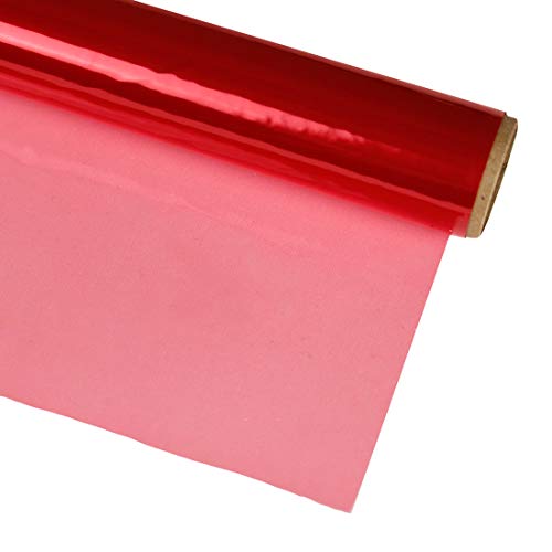 Hygloss Products Cellophane Roll – Cello Wrap in Easy Cutter Box for Crafts, Gifts, and Baskets - 20 Inches x 100 Feet - Red - Image 5