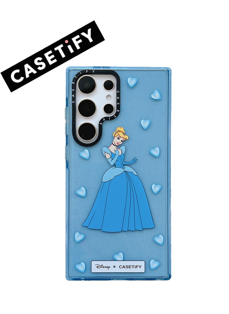 Casetify - Samsung Galaxy S23 Ultra - Cinderella Solo Sparkle Series Case in Serene Sky Blue - Image 1