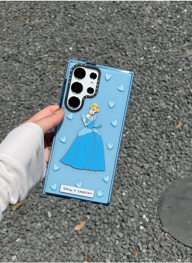Casetify - Samsung Galaxy S23 Ultra - Cinderella Solo Sparkle Series Case in Serene Sky Blue - Image 1