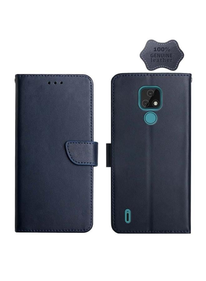 S-TOP Case For Motorola Moto E7 Genuine Leather Fingerprint-proof Horizontal Flip Phone Case - Image 1