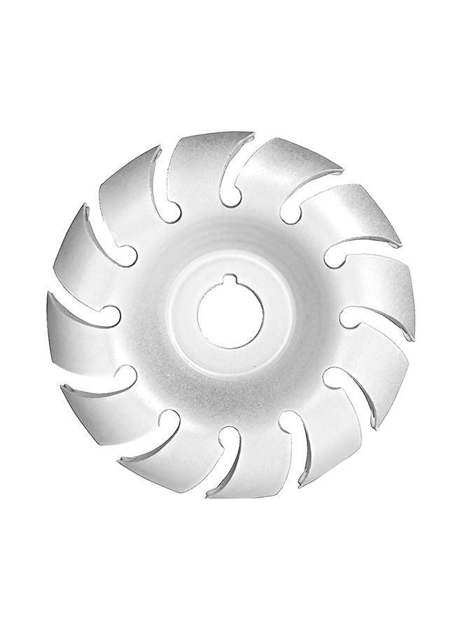 NIBEMINENT Manganese Steel 90mm 12 Teeth Wood Carving Disc Silver 17x3x15cm 