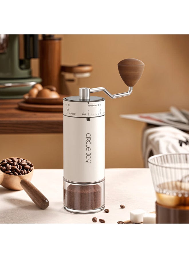 CircleJoy Circle Joy Pour-over Coffee Maker Set, Steel Core Hand Grinder Coffee Machine, Hand-cranked Grinding Bean Machine With Wooden Storage Rack, 10-piece Set - Image 2