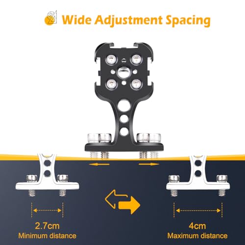 Zeadio Camera Top Handle Grip Handgrip with Triple Cold Shoe Mount for Camera Video Camcorder Rig DSLR Camera Cage - Image 3