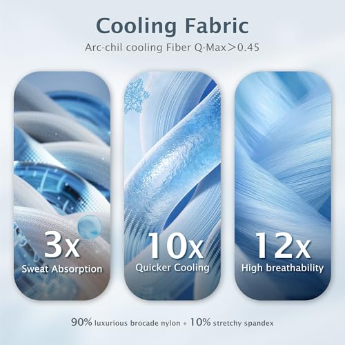 BEAUTEX Cooling Comforter Queen Size - Double Sided Cool Blanket for Hot Sleepers and Night Sweats, Q-Max>0.45, Breathable Lightweight Silky Summer Ice Blankets for All Season (Grey, 90" x 90") - Image 3