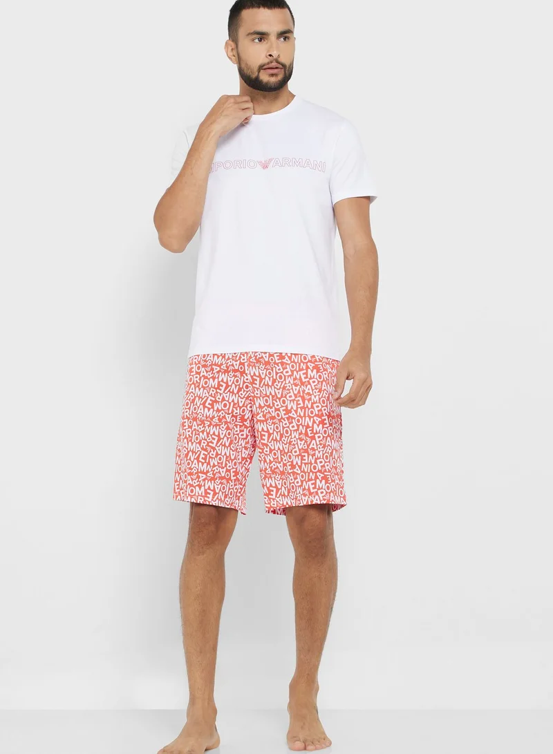EMPORIO ARMANI Logo Pyjama Set