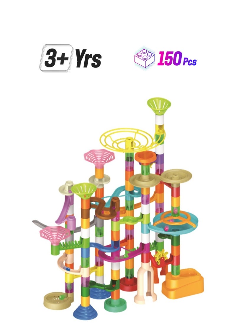Generic 150Pcs Marble Games Toys，Building Blocks Toys，Urban building rail toys， Kids Educational DIY Staircase Building Blocks Set , STEM Educational Toy ，Boys and Girls Age 3 to 6  - Image 1