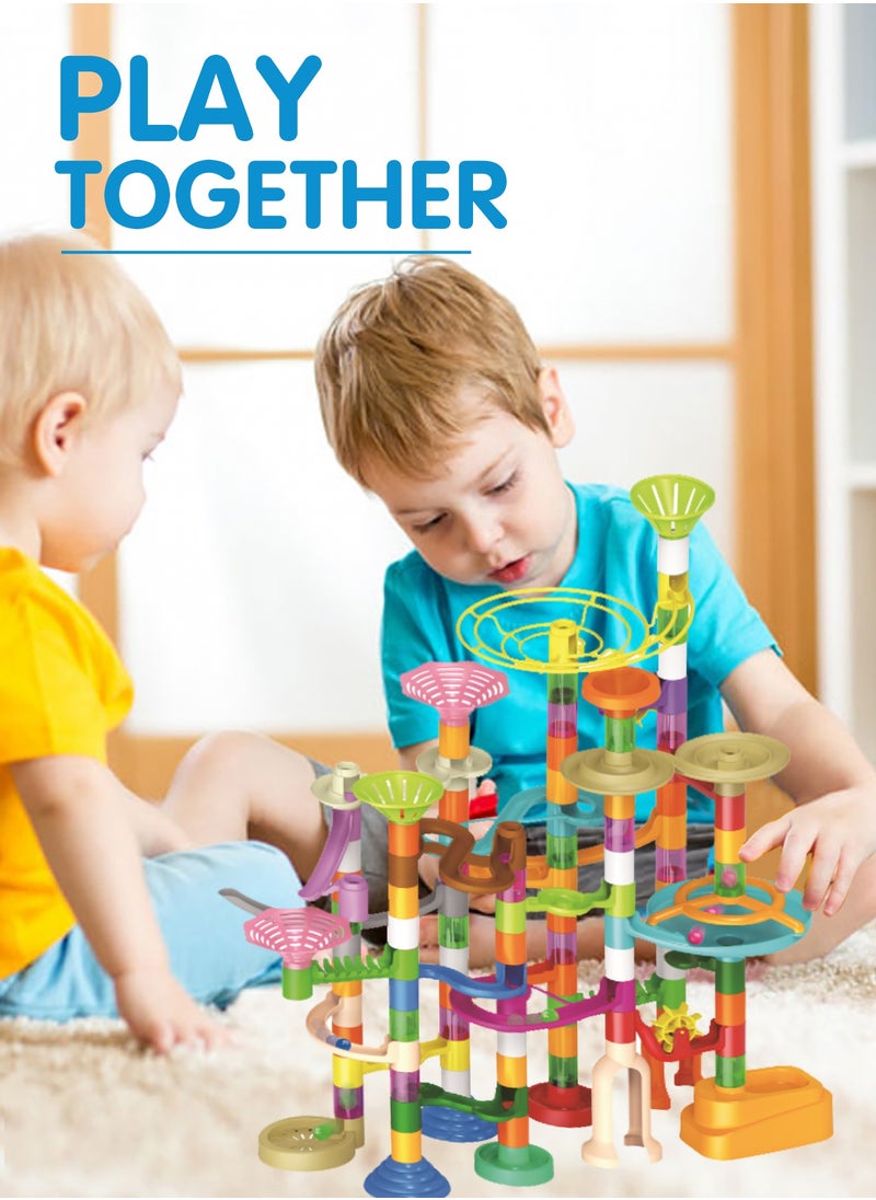 Generic 150Pcs Marble Games Toys，Building Blocks Toys，Urban building rail toys， Kids Educational DIY Staircase Building Blocks Set , STEM Educational Toy ，Boys and Girls Age 3 to 6  - Image 2