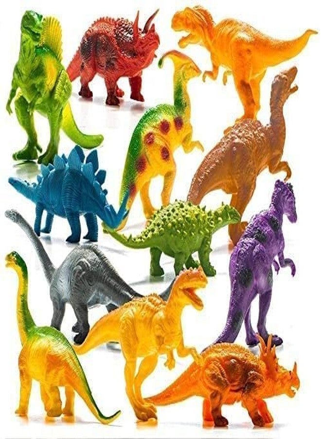 OANGO Dinosaur Toy Set for Kids Animal Play Sets (Mix Size Dinosaurs - Animal PLAYSET Learning Games for Boys Girls Kids Toddlers - Small Medium Big Mix Set) (12 Pcs New) - Image 1