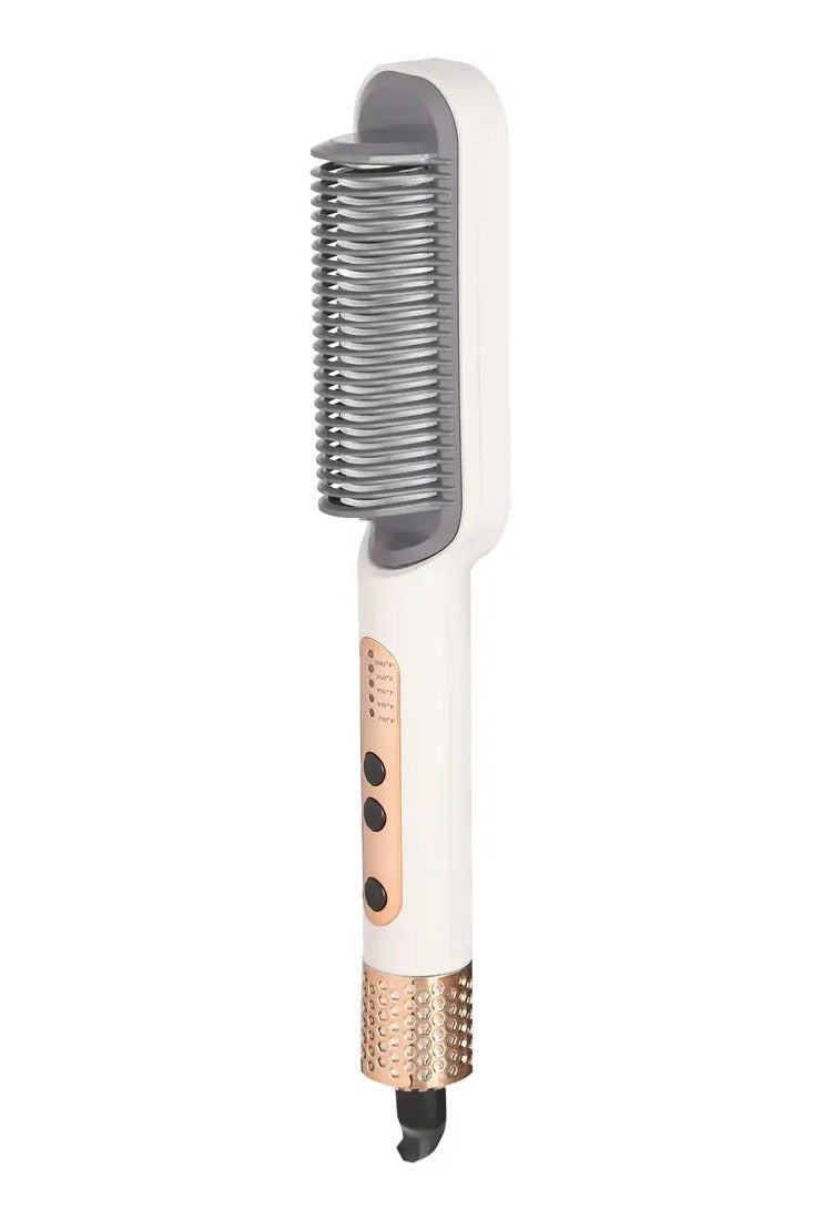 sokany SK-1009 Hair Straightnener Brush 1080F - White - Image 1