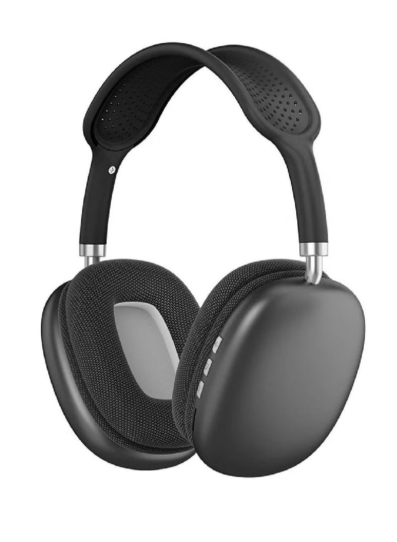 P9 Bluetooth Wireless Headset Over-Ear Headphone With Mic Black