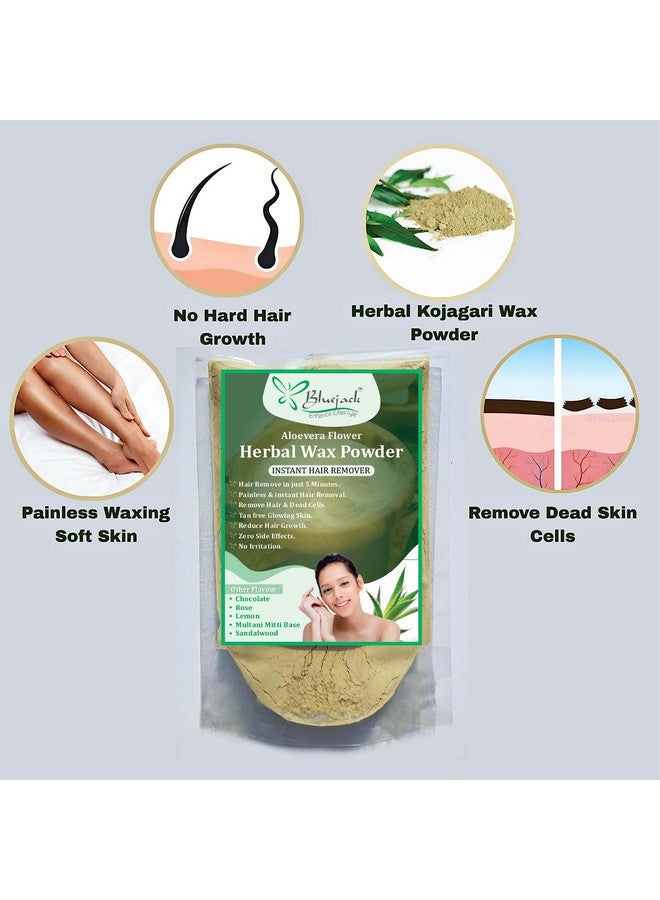 Bluejack Herbal Wax Powder Instant Hair Remover 6 Flowe Wax powder (100 g, Set of 6) - Image 4