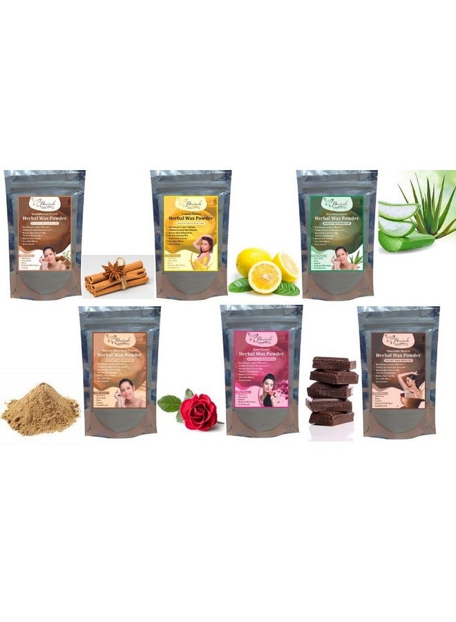 Bluejack Herbal Wax Powder Instant Hair Remover 6 Flowe Wax powder (100 g, Set of 6) - Image 1