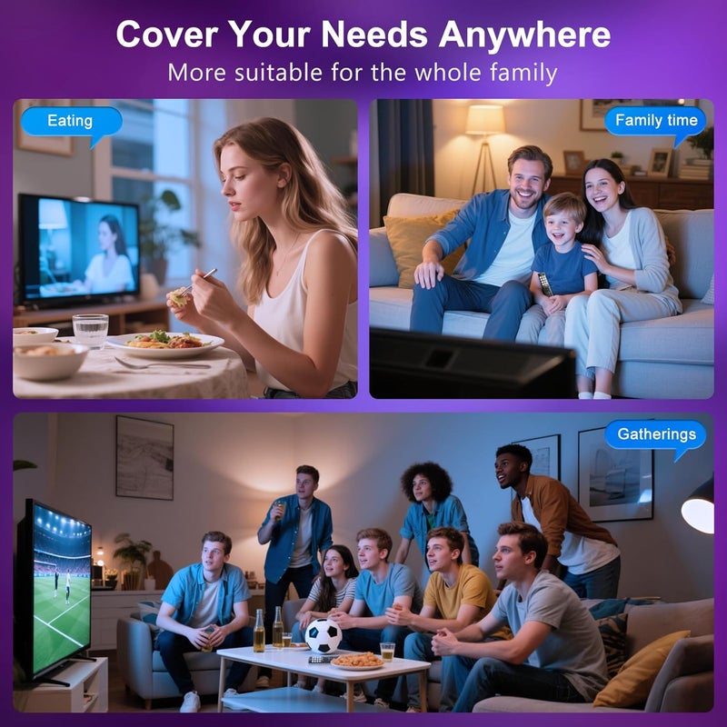 أوميك بديل لجهاز التحكم عن بعد لتلفزيون Hisense، جهاز تحكم عالمي EN2Q36H لجميع تلفزيونات Hisense VIDAA الذكية - Image 5