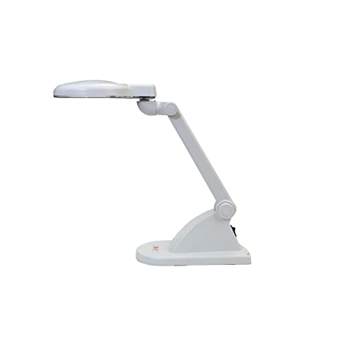 VAR TECH Plastic 268 Led Magnifying Lamp, Magnifier Table Top,White - Image 4