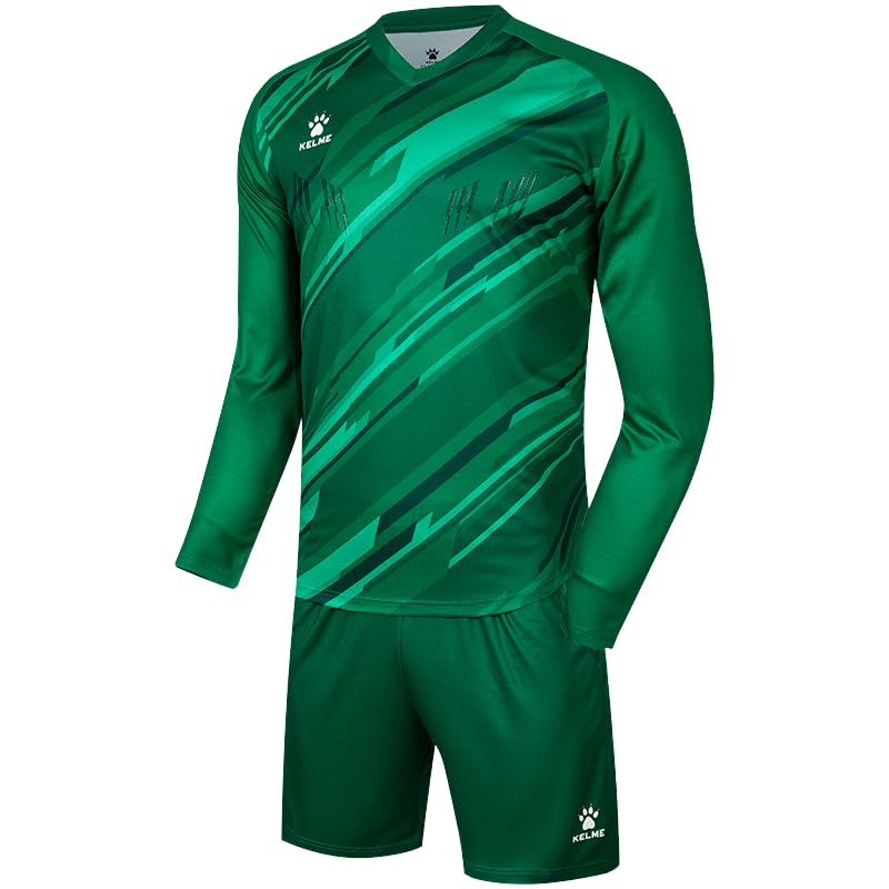 KELME Men's Soccer Goalie Jerseys,Padded Goalkeeper Kit,Youth Goalie Shirt and Pants with Socks Red X-Large - Image 5