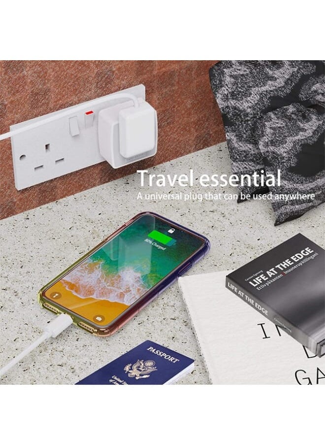 LDNIO - Z4 Universal Plug Adapter ABS VO With UK/EU/US/AU Pin & 2 Universal Socket (6A) - White - Image 1